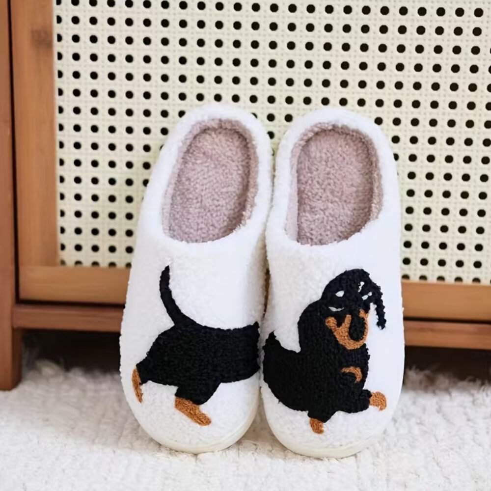 CUTE Dachshund Dog Slippers Indoor Outdoor